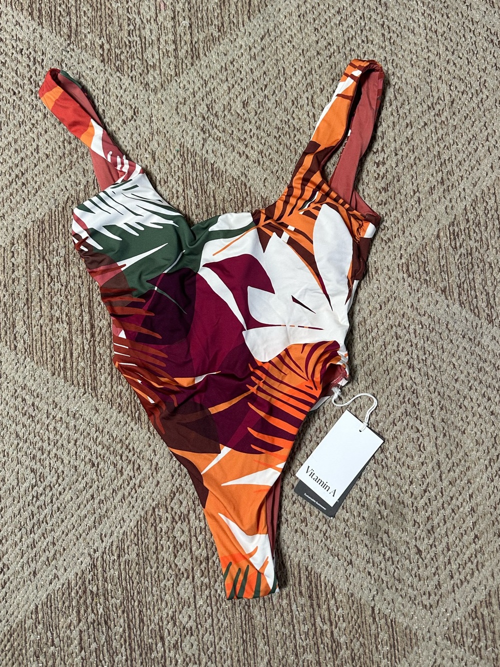 Vitamin A for Target Tropical Print One-Piece Swimsuit
